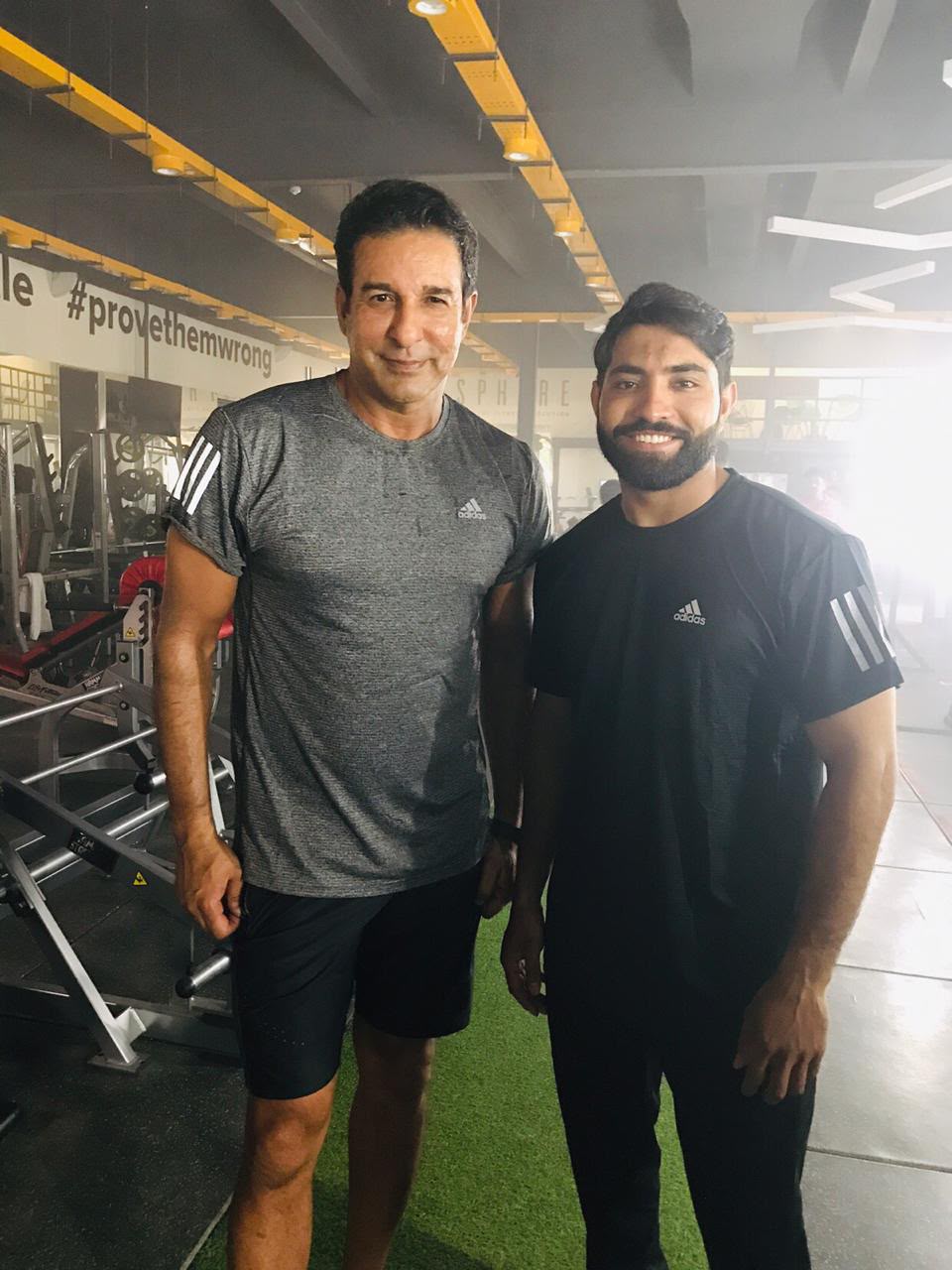Waseem Akram Personal Training Session with Coach Muhammad Rabeet Khan at FitFusion Gym Pakistan